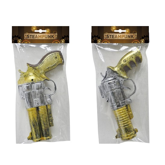 Súng Lục Steampunk 23cm - 2 Loại - Đồ Chơi Halloween UBL UH01686