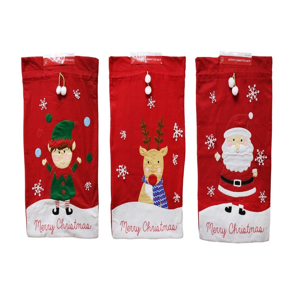 Bao Bố Ông Già Noel 100x60cm 3 Mẫu UBL XB4312 Trang Trí Giáng Sinh