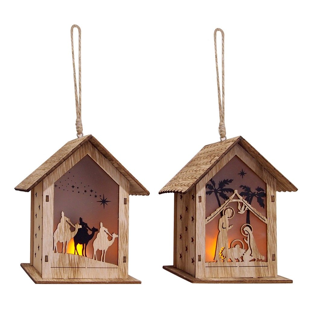 Nhà Giáng Sinh Phát Sáng UBL XB4286 Trang Trí Giáng Sinh