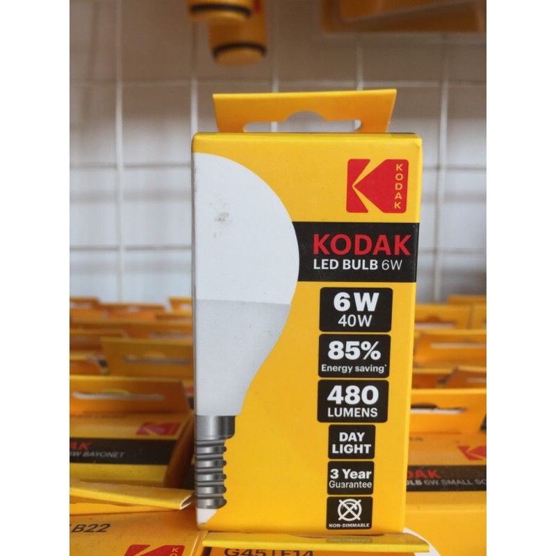 Bóng Đèn Kodak 6W/40W G45 -B22 Ánh Sáng Ấm(Vàng) Uncle Bills IL0321