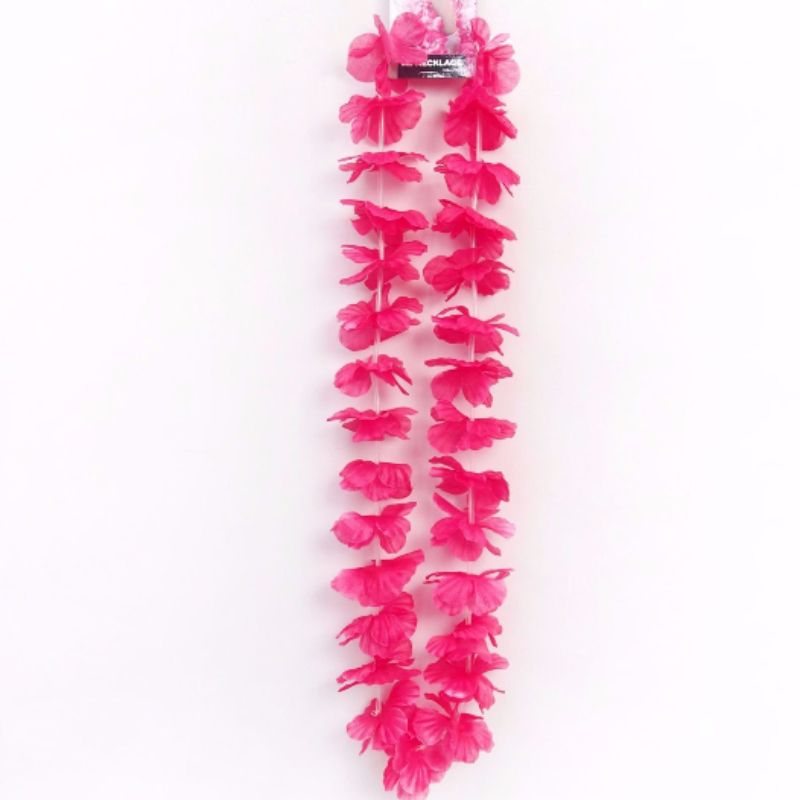 Flower Lei Necklace Pink