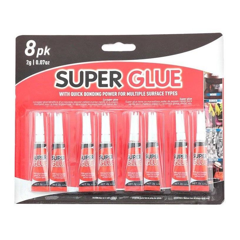 Keo Dán Đa Năng Supper Glue Bộ 8 Ống Uncle Bills HY0043