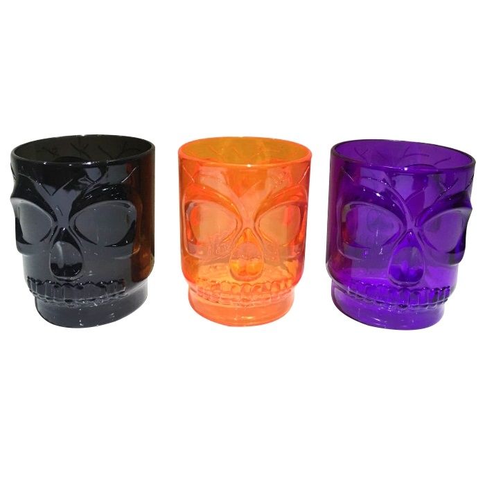 Ly Nhựa Hình Đầu Lâu Halloween 3 Loại Uncle Bills UH00997