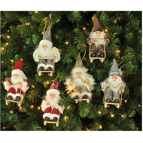 Ông Già Noel Santa Treo Cây Trang Trí 6 Mẫu UBL XB4235 Trang Trí Giáng Sinh