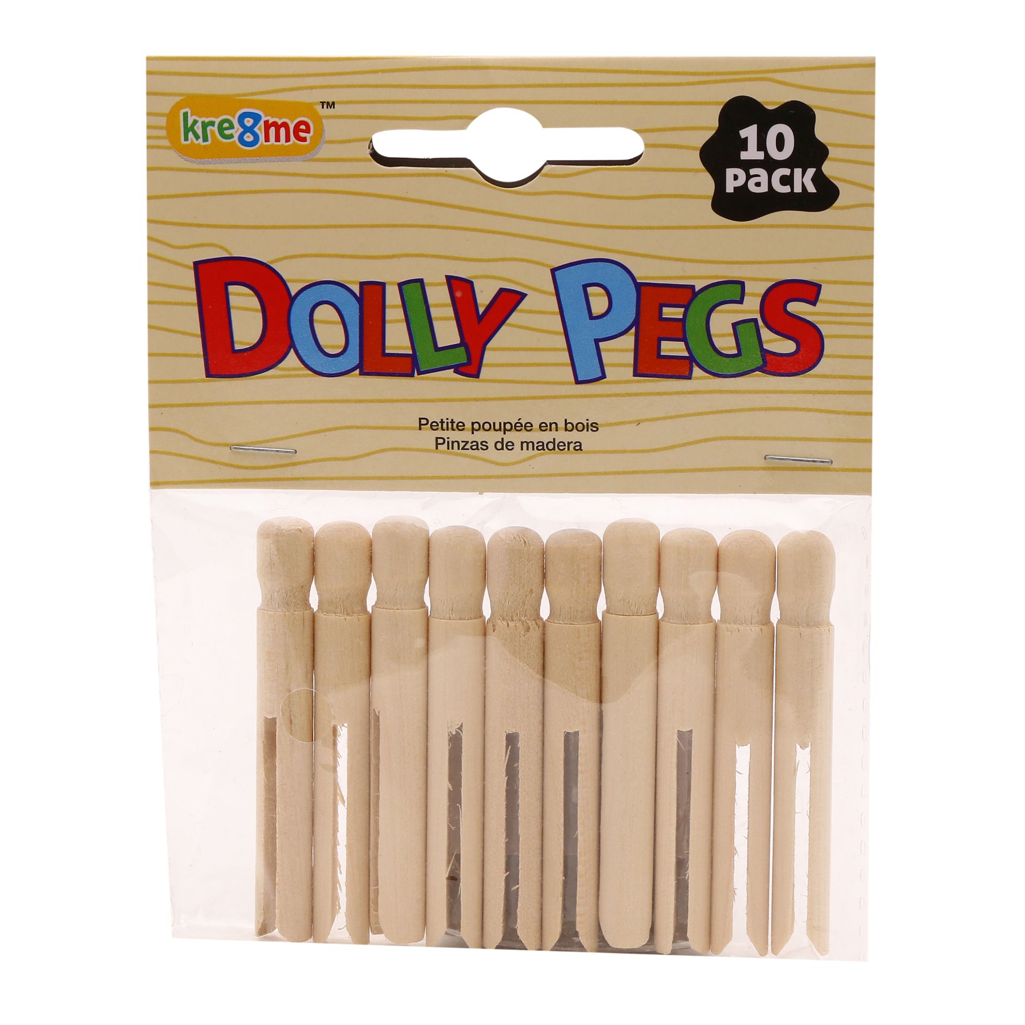 Craft Dolly Pegs Sm 6Cm 10Pk