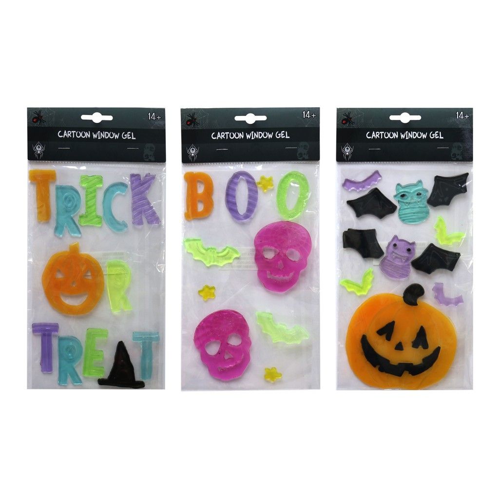Gel Dán Cửa Sổ Hoạt Hình - 3 Loại Halloween UBL UH01387