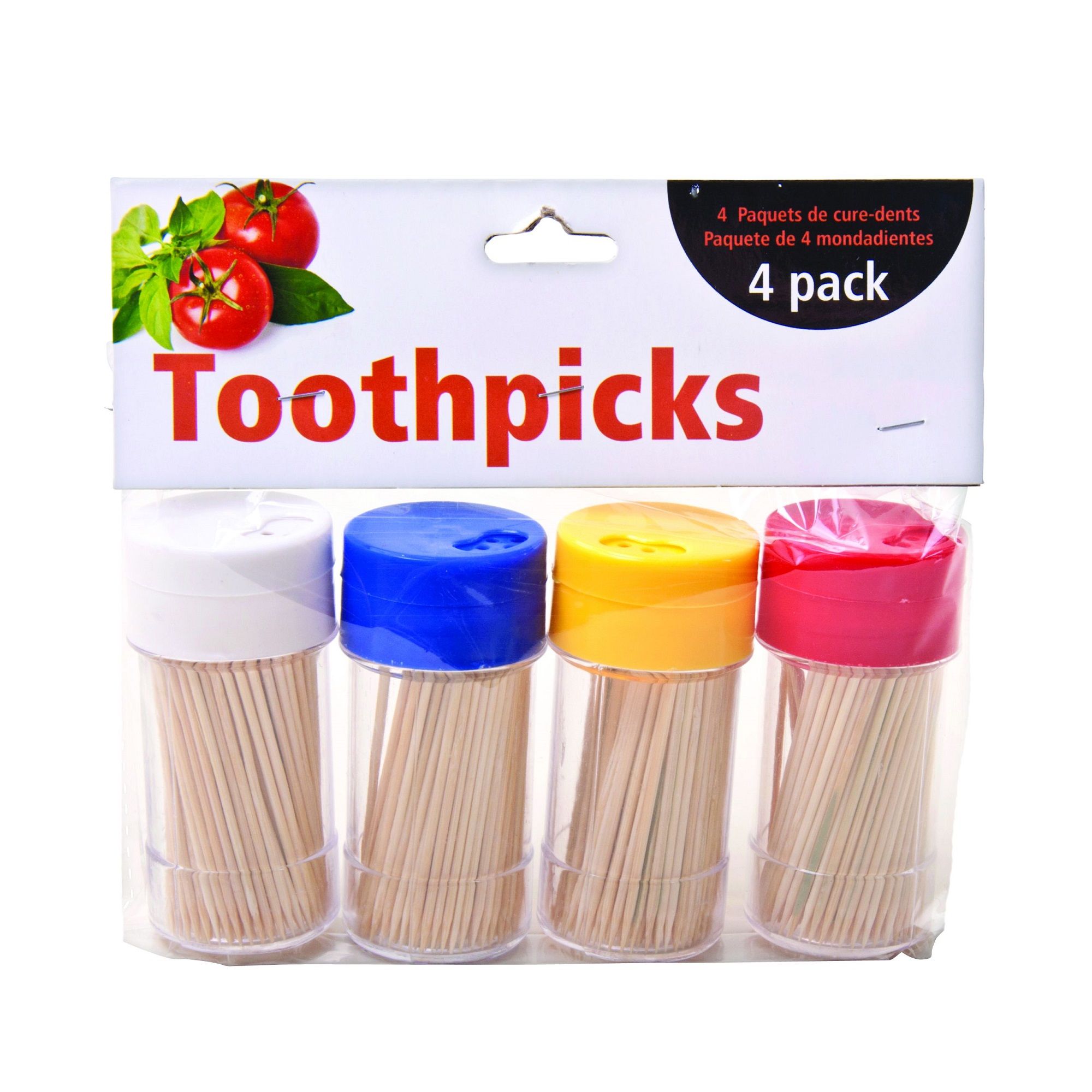 Toothpicks In Shaker Cont. 4Pk