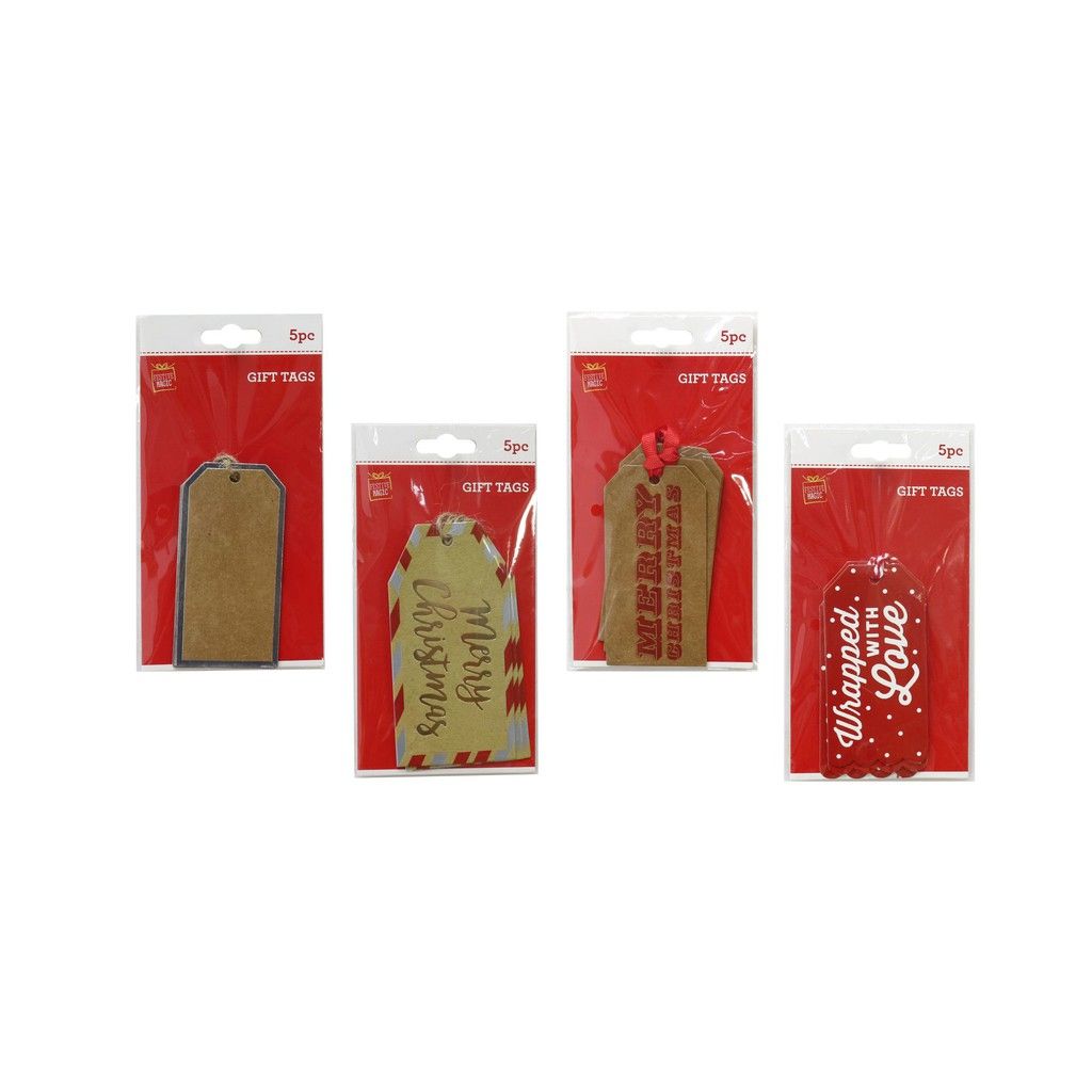 Thiệp quà có lỗ dây 5 cái UBL XB3164 - Giao ngẫu nhiên