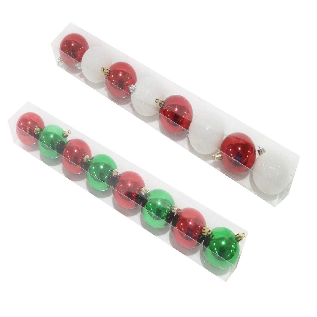 Quả Châu Trang Trí 8 Cái 2 Mẫu UBL XB4107 Trang Trí Giáng Sinh