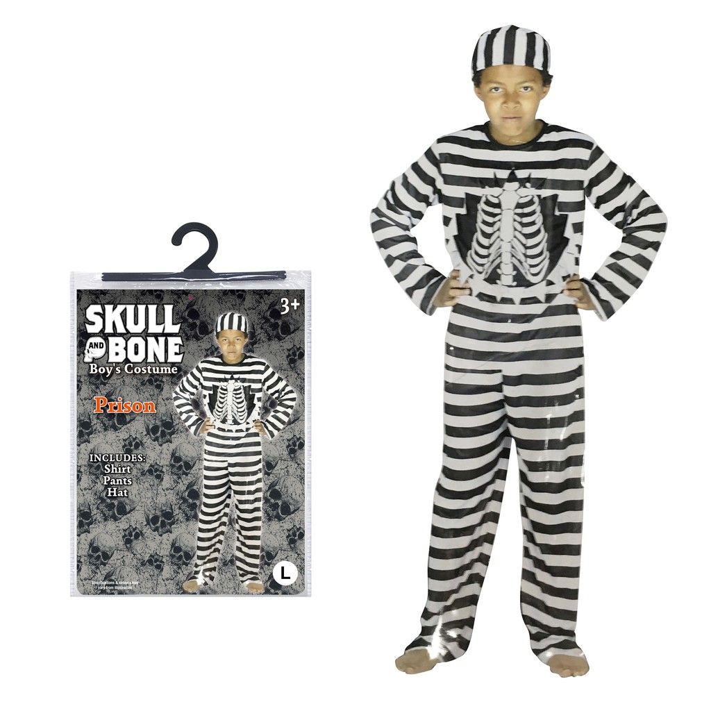 Trang Phục Tù Nhân Dành Cho Con Trai - Size Lớn Halloween UBL UH01206