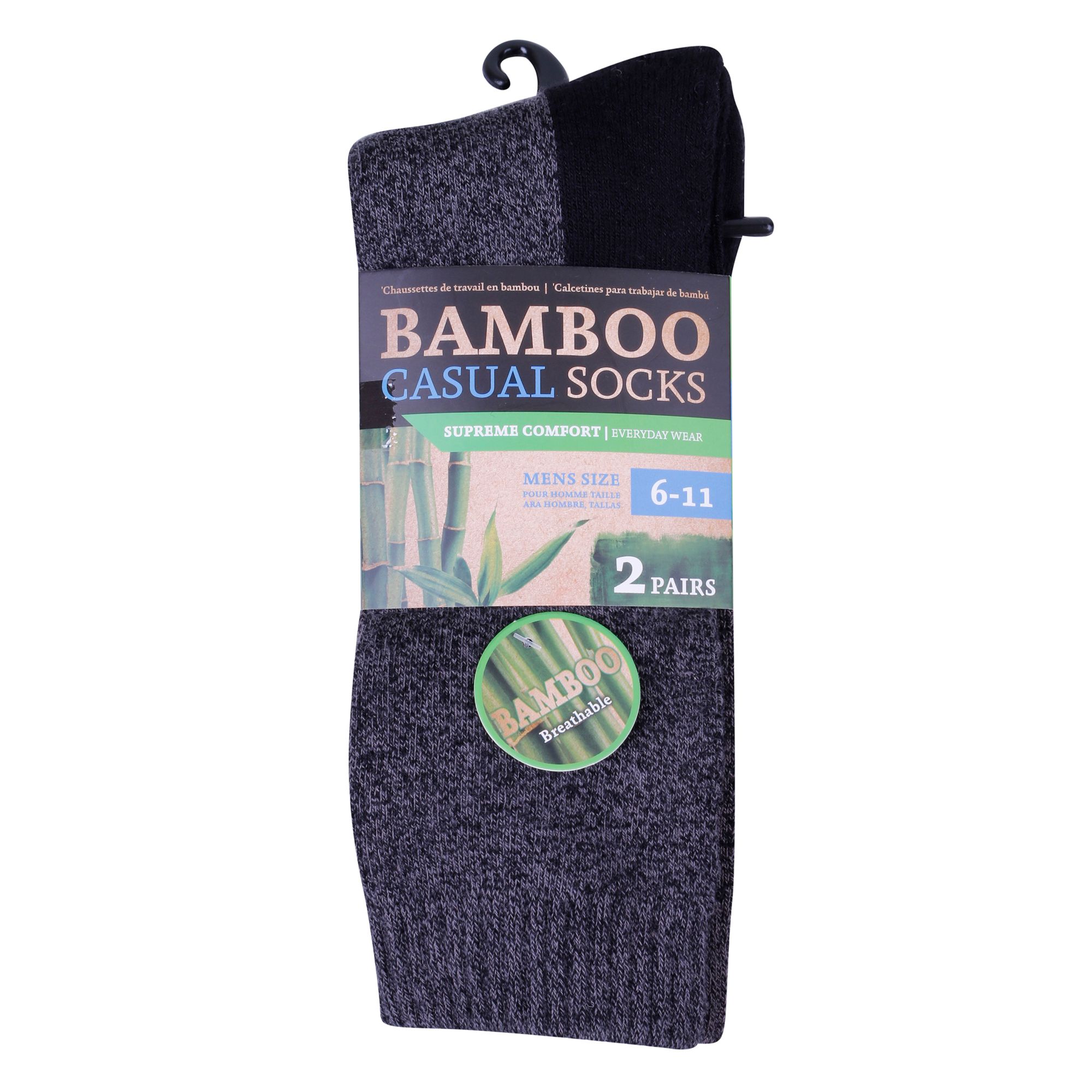 Bamboo Casual Sock Mens 2Pk
