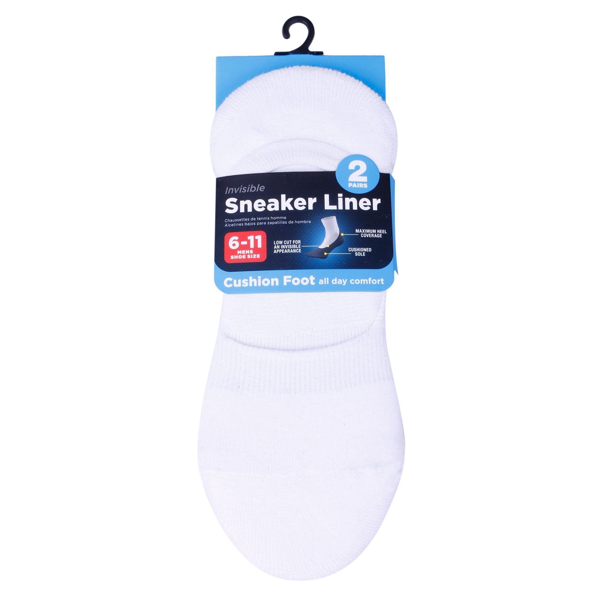 Sneaker Liner Mens 2Pk