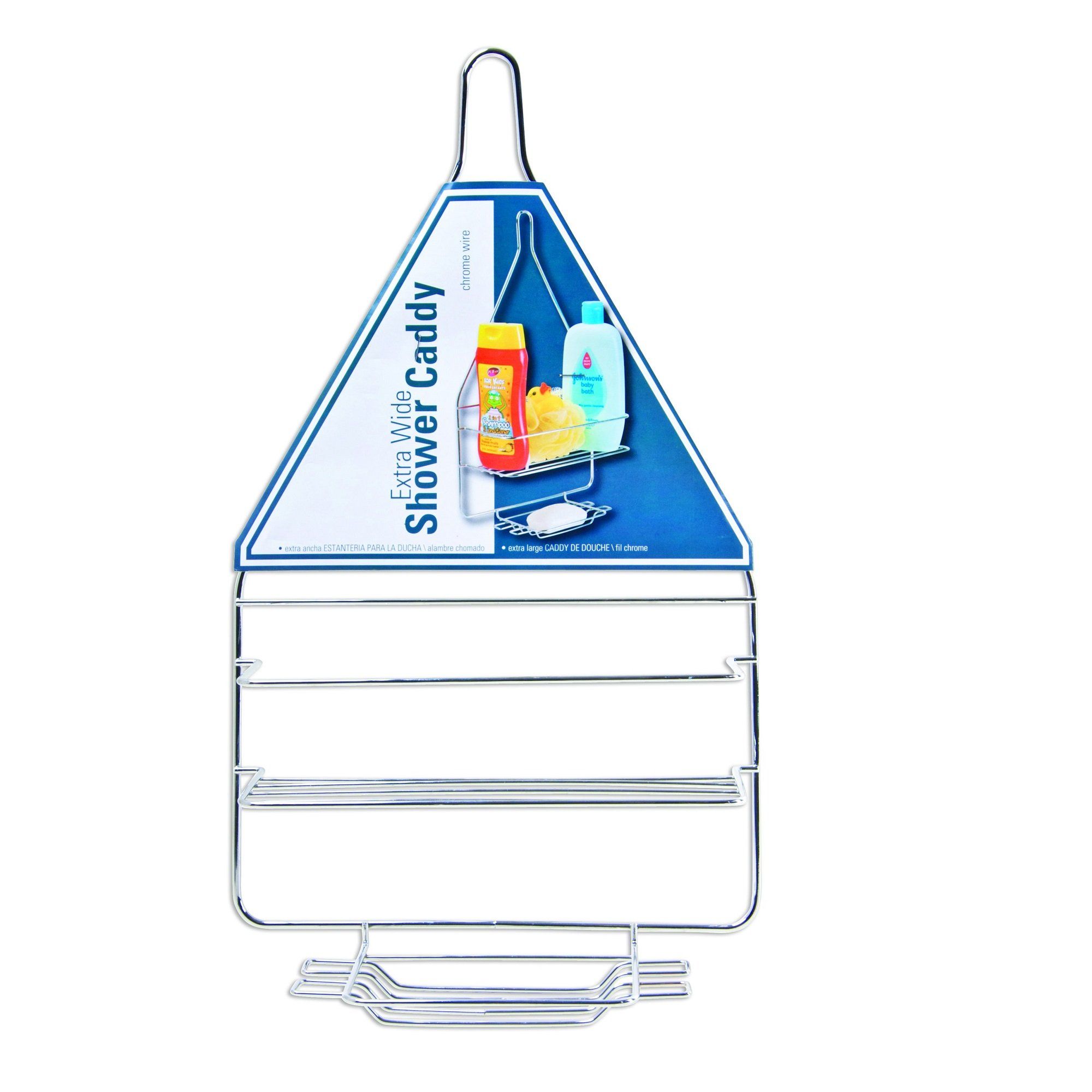 Shower Caddy Chrome 10X25X44Cm