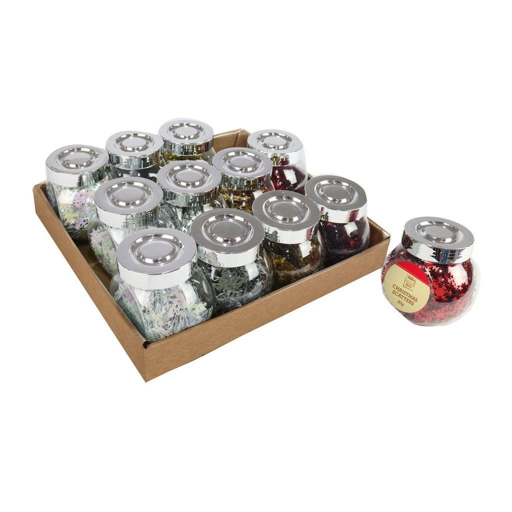Hũ đựng kim tuyến giáng sinh 30gr UBL XB2834 - Giao ngẫu nhiên