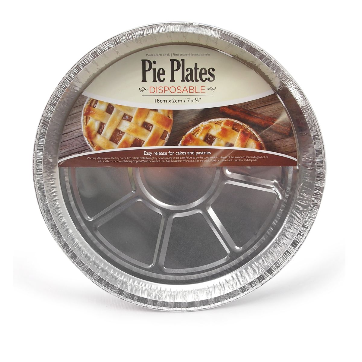 Round Alum Foil Plate 6Pk