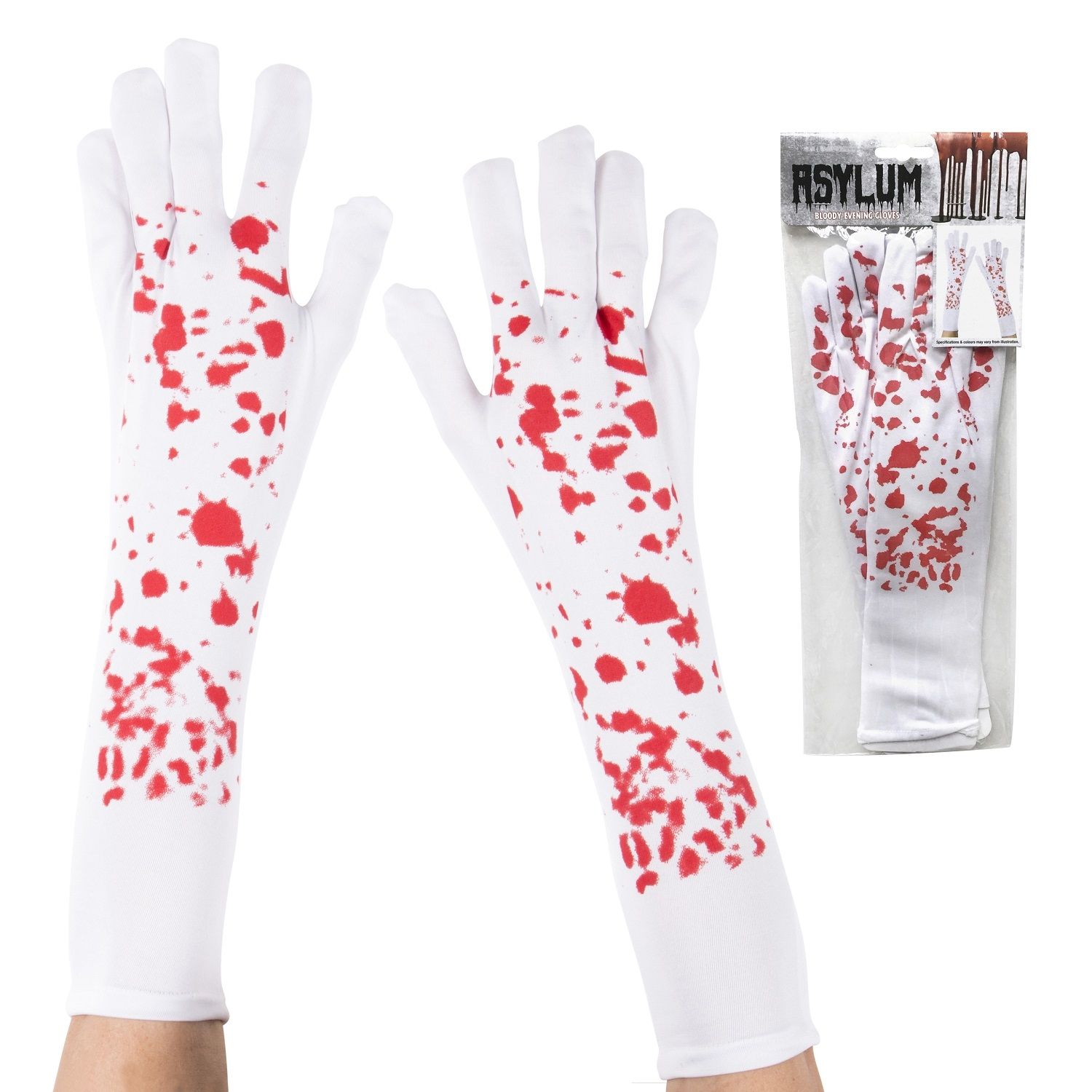 BLOODY EVENING GLOVES ADULTS