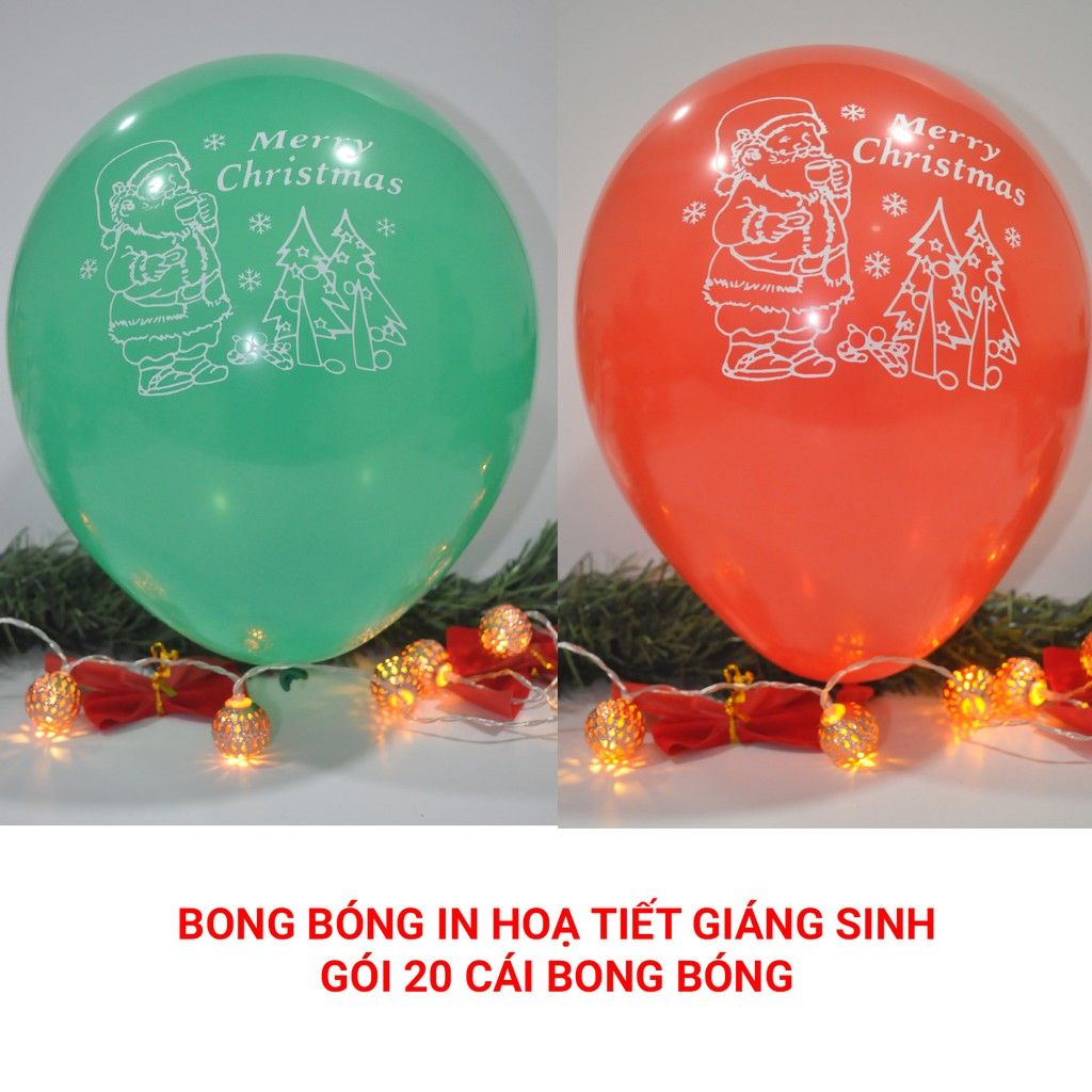 Bong bóng giáng sinh in chữ UBL XA9700A - Giao ngẫu nhiên