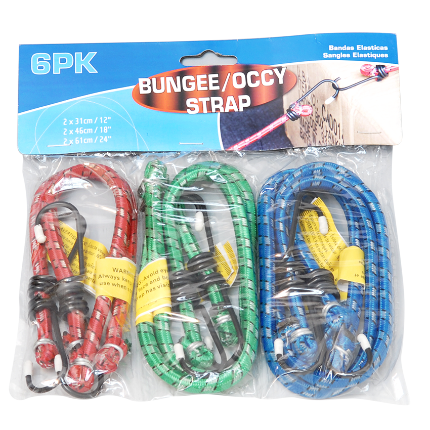 Bungee/Occy Strap Set 6Pk