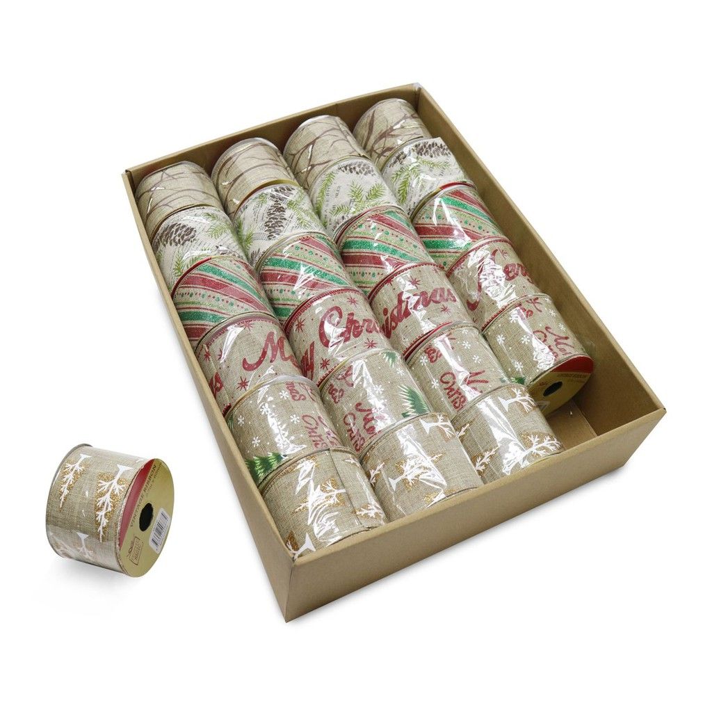 Ruy băng  2.7m x 63mm 12 mẫu UBL XB3232 - Giao ngẫu nhiên