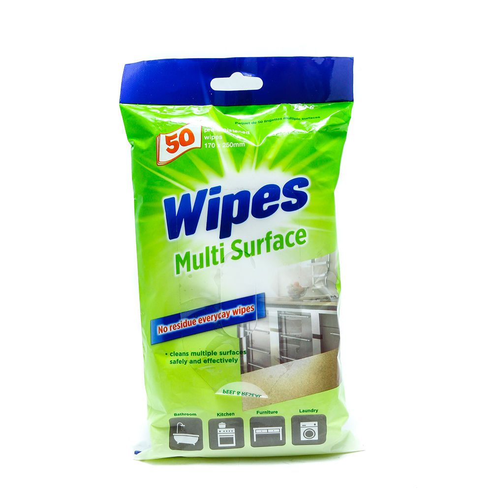Wipes Multi Surface 50Pk