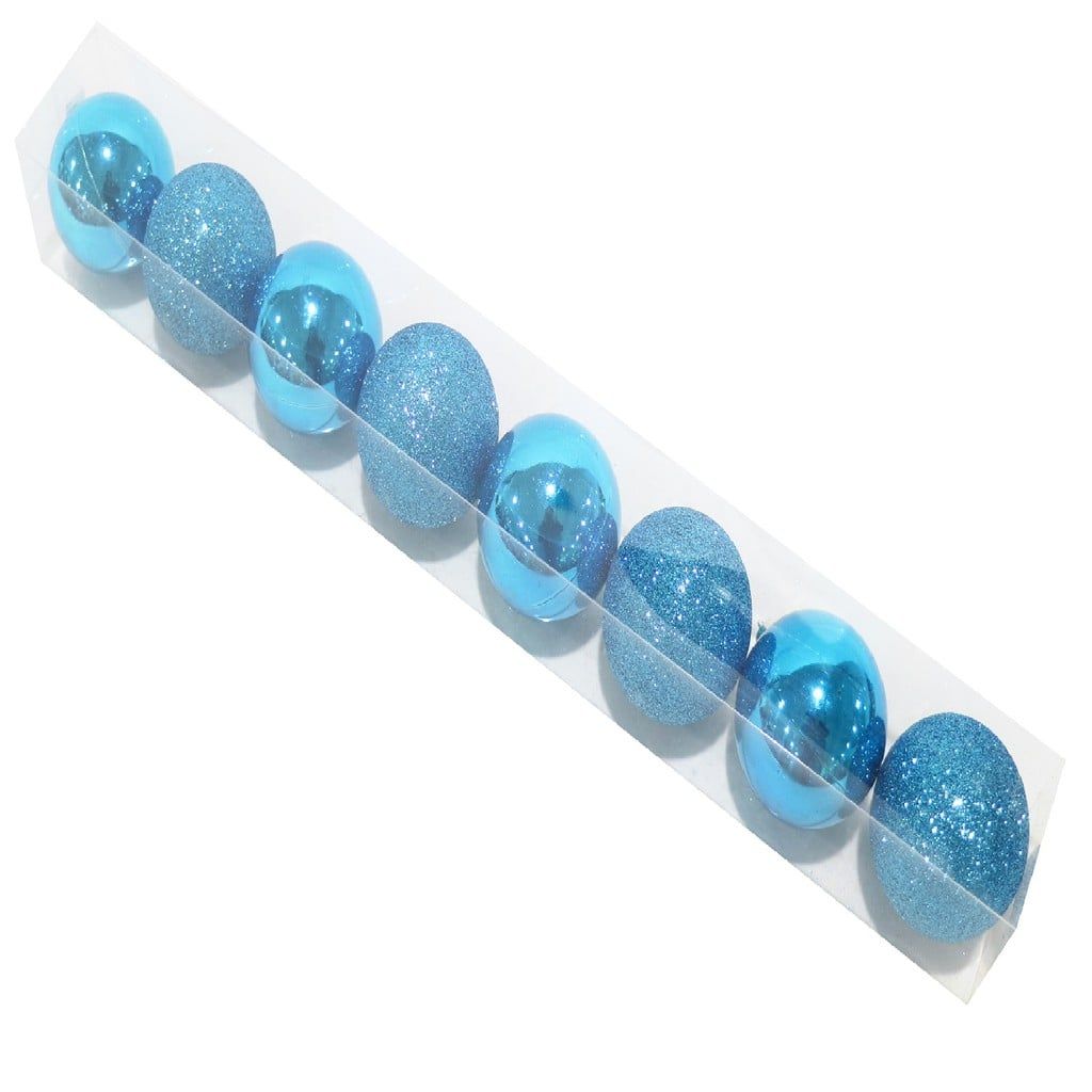 Quả Châu Trang Trí 8 Cái Màu Xanh UBL XB4105 Trang Trí Giáng Sinh