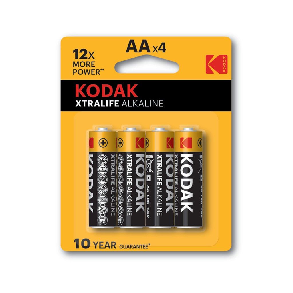 Pin Kodak Alkaline AA điện thế 1.5V Uncle Bills IB0122 (4 Pin/Bộ)