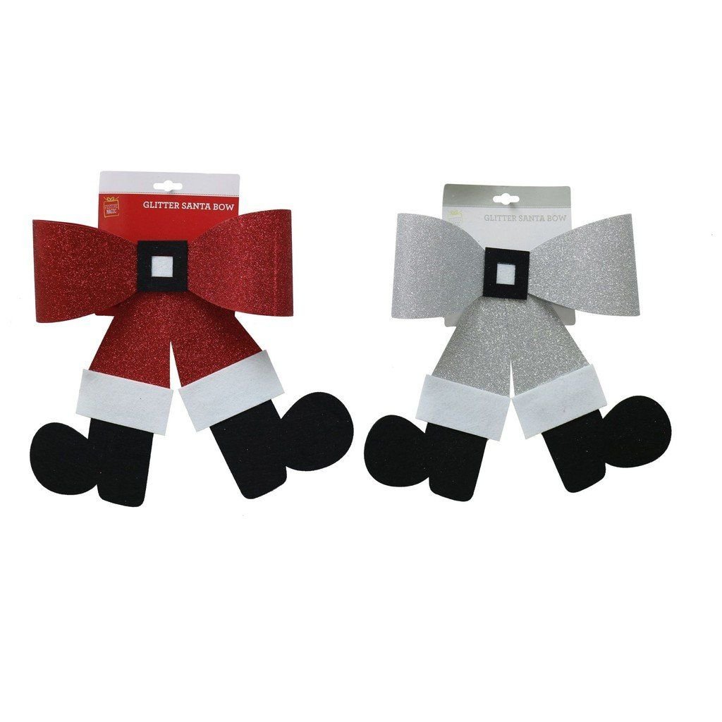 Nơ kim tuyến hình chân ông già Noel UBL XB2843