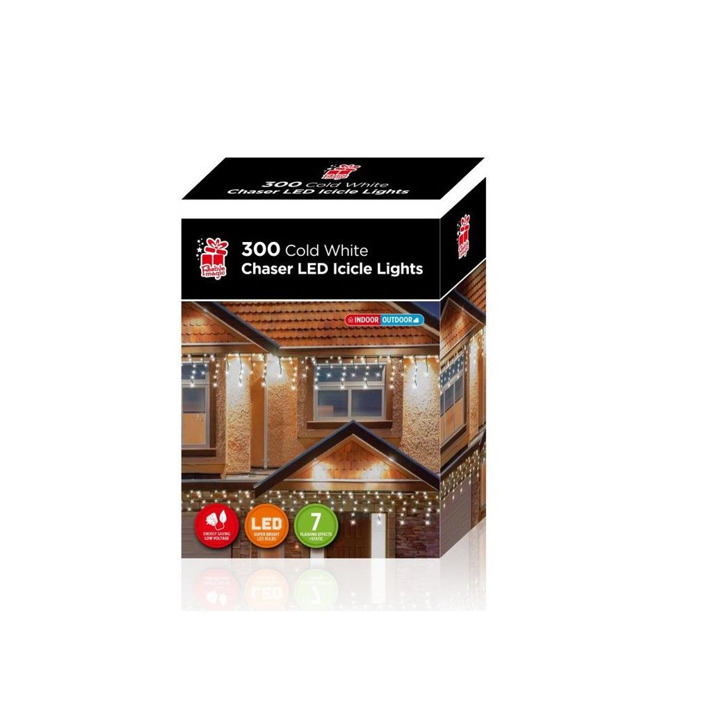 Đèn LED nhấp nháy trắng hình nhũ băng 300 cái UBL XB0141 - Giao ngẫu nhiên