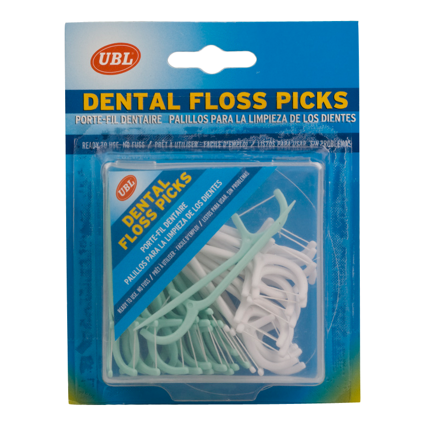 Dental Floss Pick 40Pk 3Asst