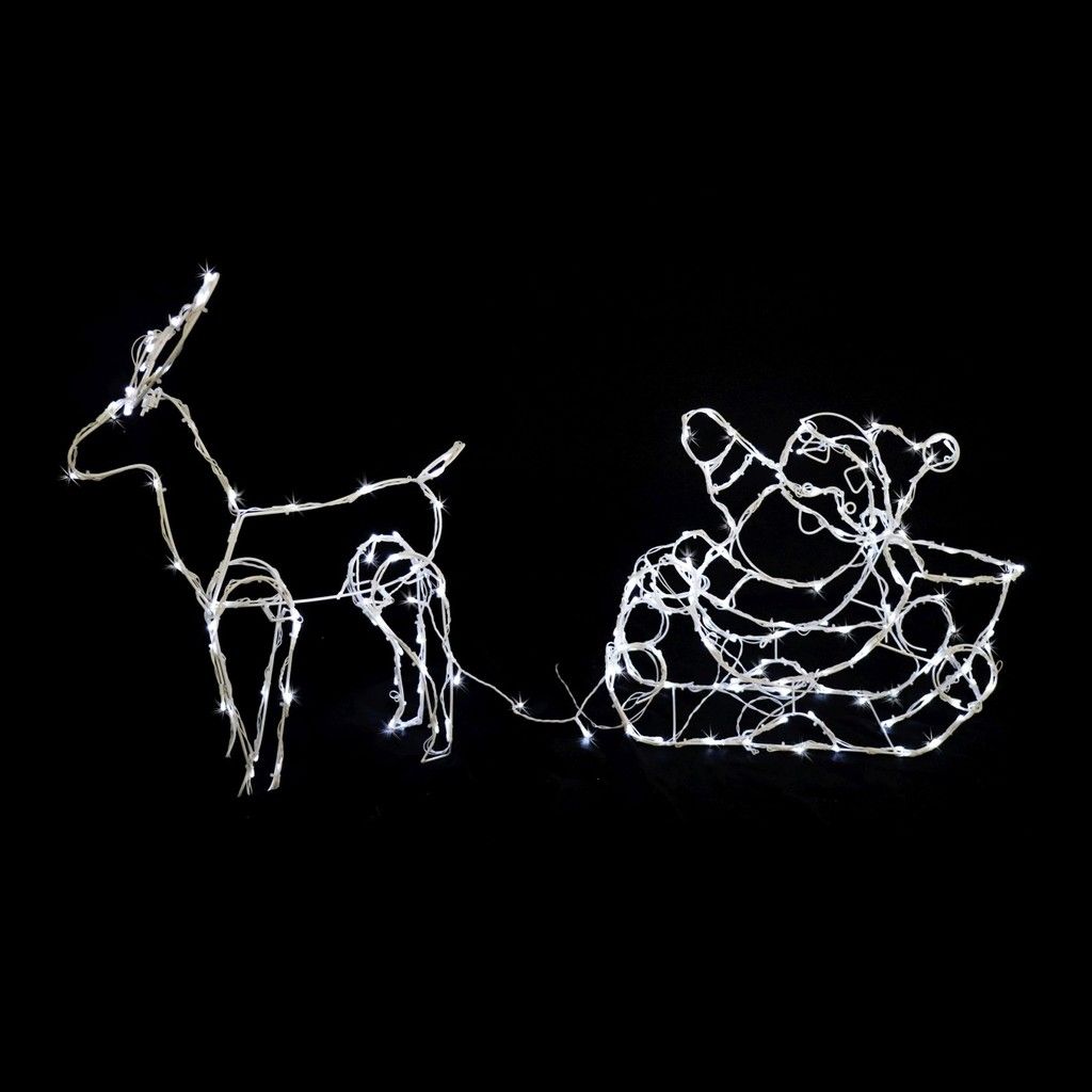 Đèn LED hình ông già Noel cỡi tuần lộc UBL XB3434 - Giao ngẫu nhiên