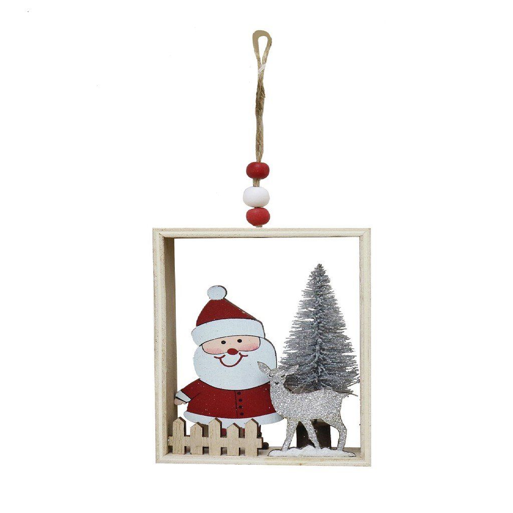 Đồ Treo Trang Trí Cây Ông Già Noel Santa Trong Hộp 22cm UBL XB4677 Trang Trí Giáng Sinh