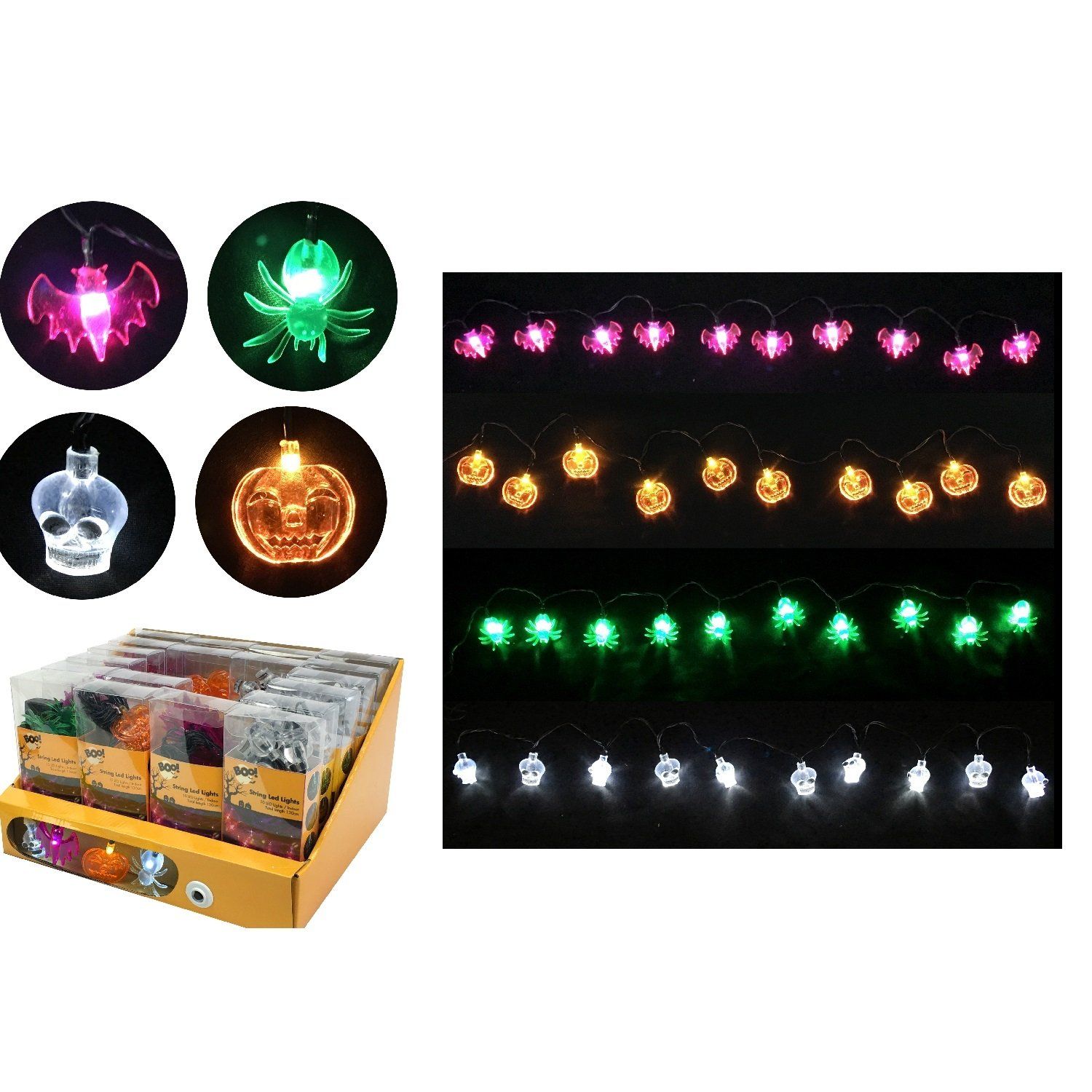 STRING 10 LED LIGHTS ASSORTED