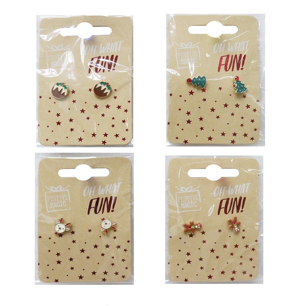 Bông Tai 4 Loại UBL XB4427 Phụ Kiện Hóa Trang Giáng Sinh