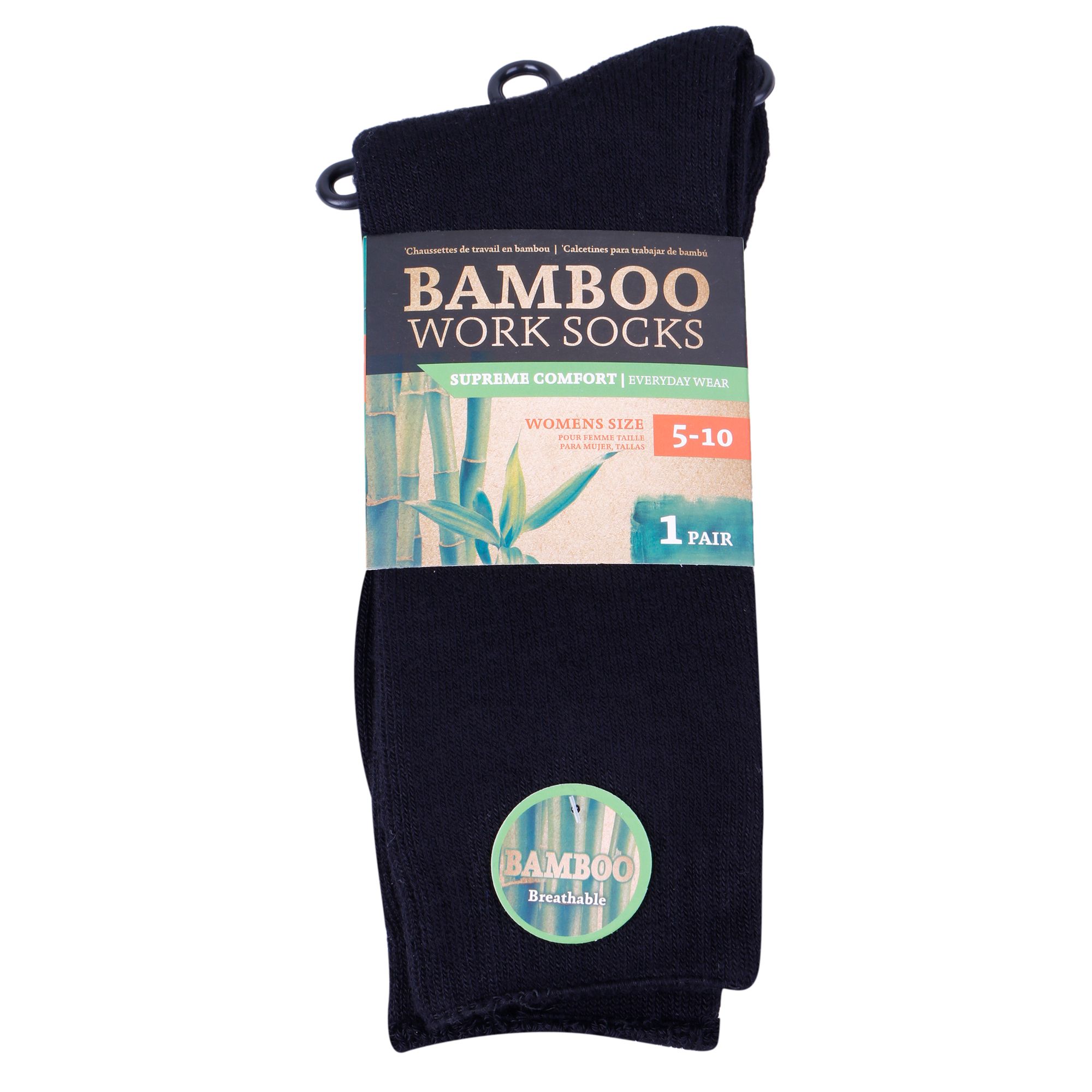 Bamboo Work Sock Ladies 5 10 1