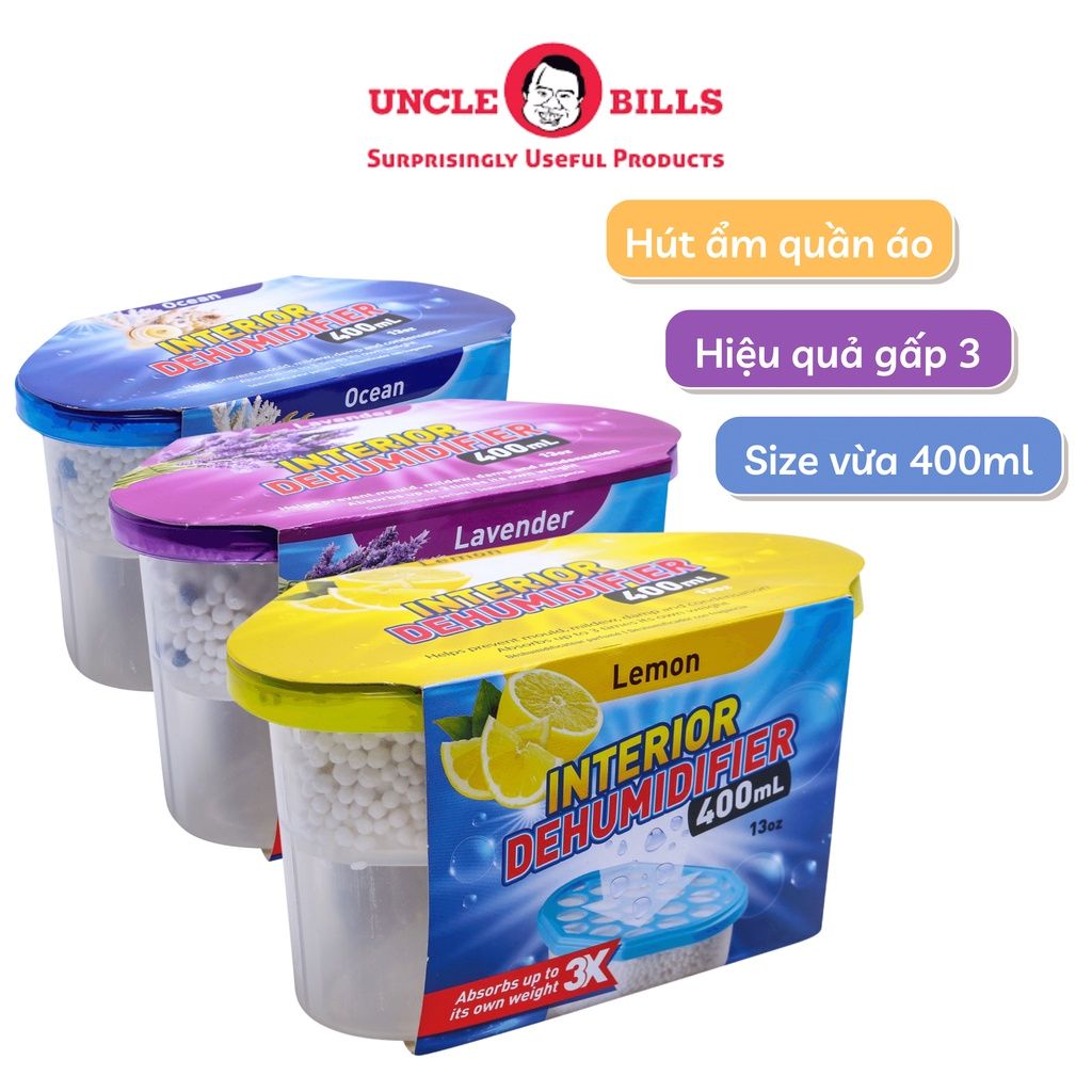 Hộp Hút Ẩm 400ml Uncle Bills BA1880 Hút Ẩm Không Khí, Khử Mùi