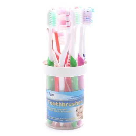 Toothbrush Family W/Cup 12Pk