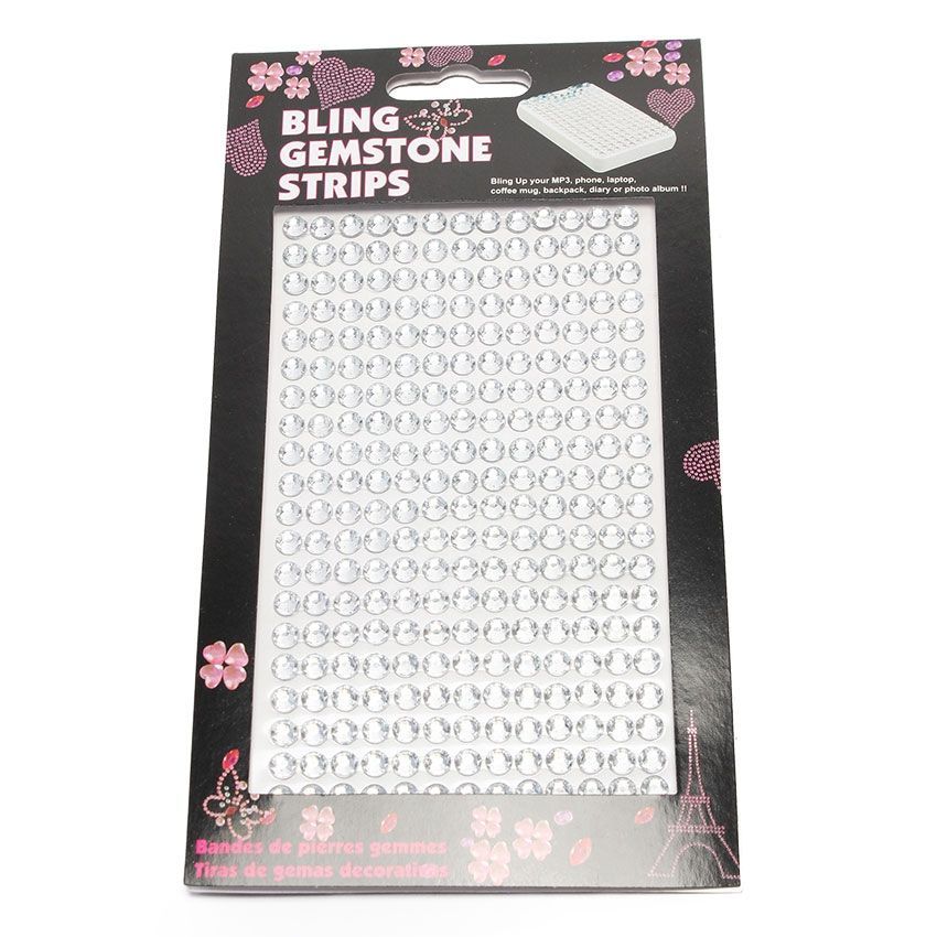 Gemstone Stick Ons 20Pk 4Asst