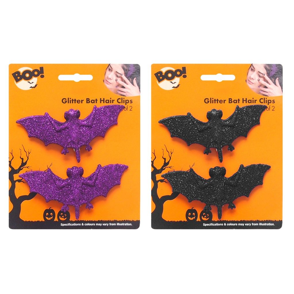 Kẹp Tóc Hình Con Dơi Hóa Trang Halloween Bộ 2 Cái Uncle Bills UH00272