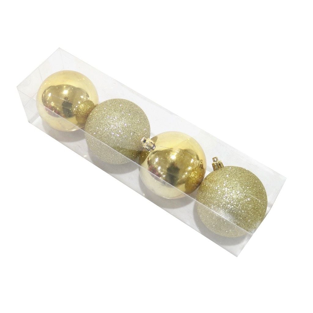 Quả Châu Trang Trí 4 Cái Vàng UBL XB4108 Trang Trí Giáng Sinh