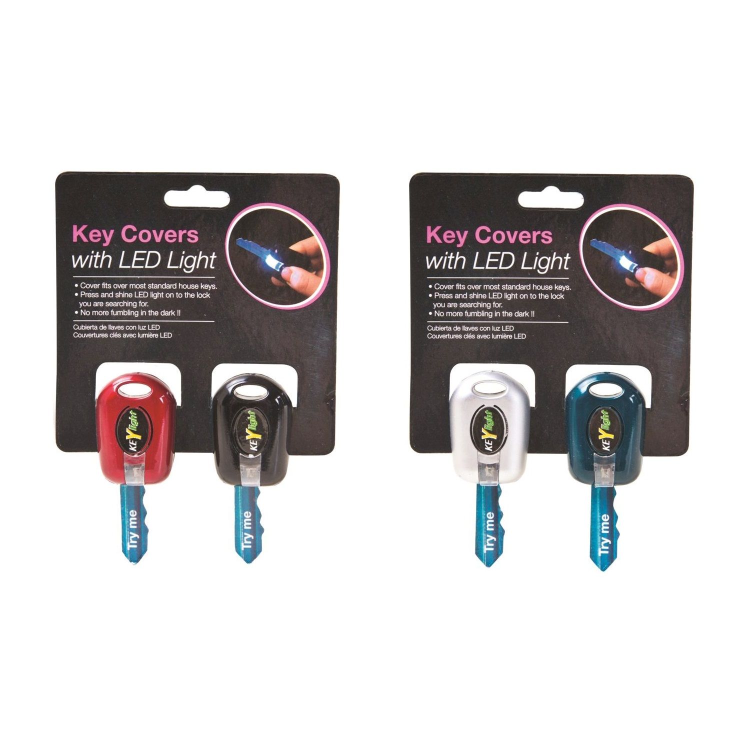 Key Cover With Light 2Pk