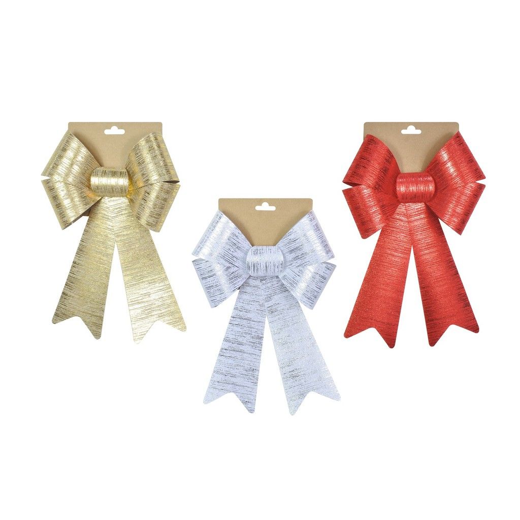 Nơ Trang Trí 23x35cm 3 Loại UBL XB4139 Trang Trí Và Gói Quà Giáng Sinh