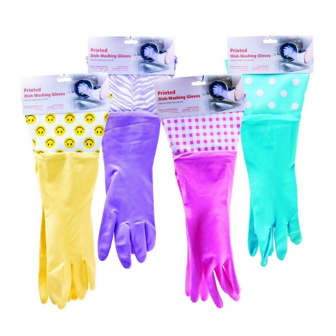 Gloves Rubber W/Prints 1 Pair