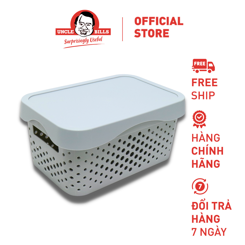Giỏ Đựng Đồ Có Nắp 26X18X12CM Uncle Bills US3309
