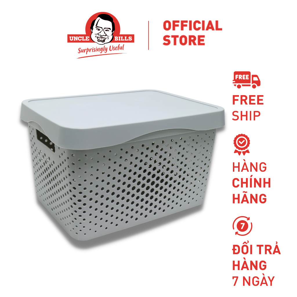 Giỏ Đựng Đồ Có Nắp Uncle Bills 36X27X21CM US3311