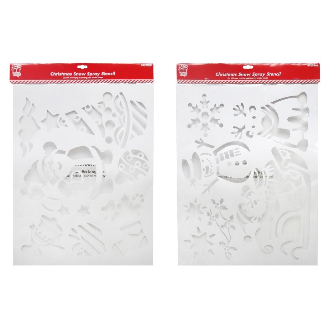 Xmas Jumbo Snow Spray Stencil  Uncle Bills XA2809