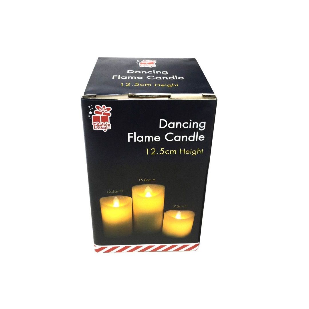 LED Dancing Candle Flameless 12.5cm Uncle Bills XB0077