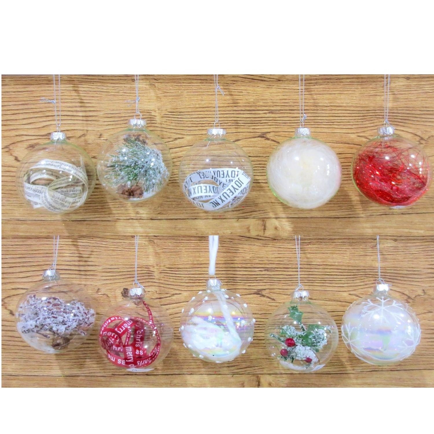 Fill-In Glass Bauble 8cm 12asst Uncle Bills XB1169