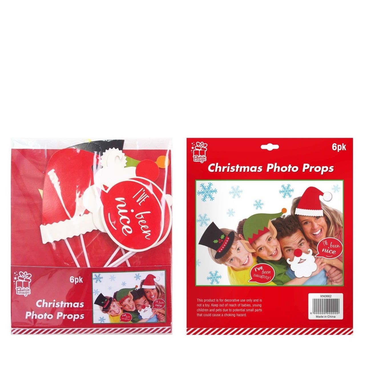 Xmas Photo Props 6pc Uncle Bills XB1261