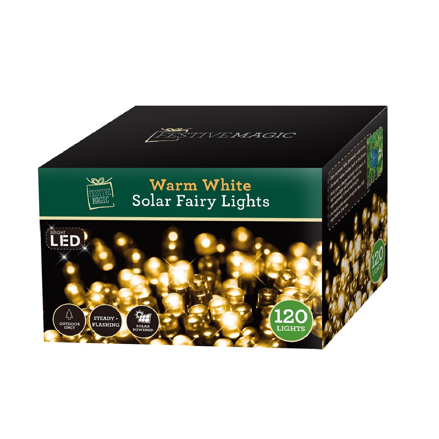 SOLAR LED FAIRY 120 WARM TRY ME SRT  Uncle Bills XB2696