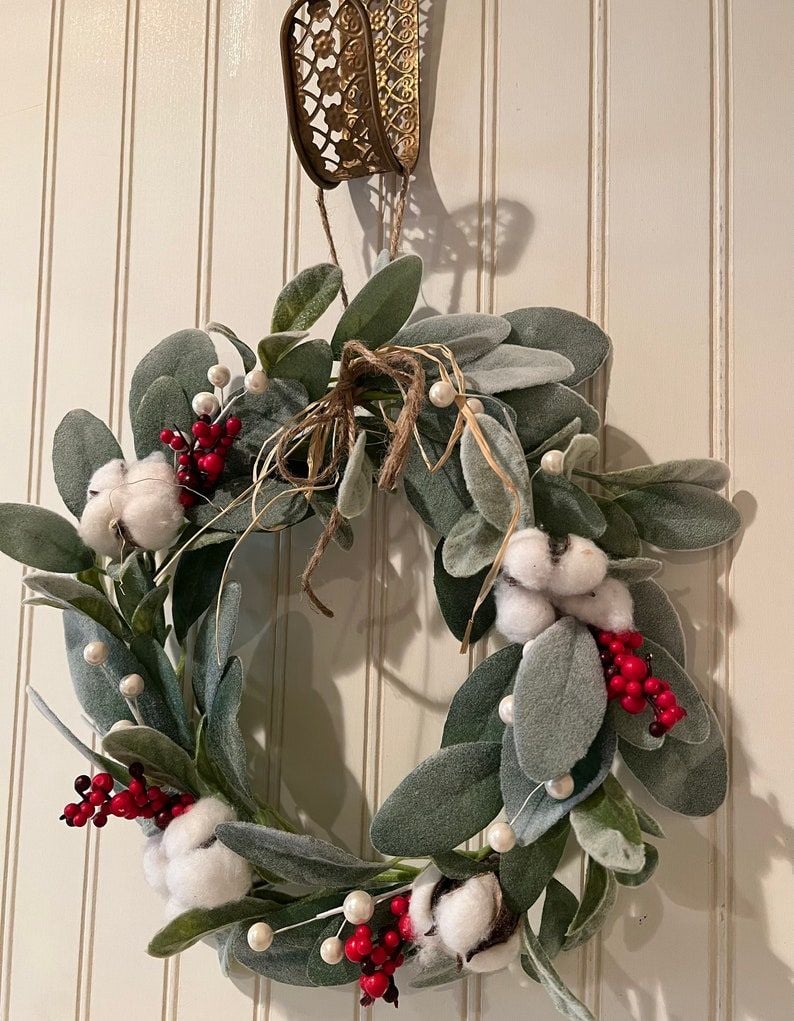 Vòng Hoa Tầm Gửi Kèm Quả Berries 18cm Uncle Bills Xmas XB2871